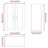 Кухненски шкаф Сонома дъб 60 x 31 x 80 см Инженерно дърво