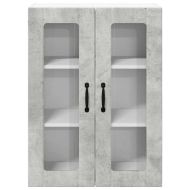 Кухненски шкаф Циментено сиво 60 x 31 x 80 см Инженерно дърво