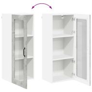 Кухненски шкаф Циментено сиво 40 x 31 x 100 см Инженерно дърво