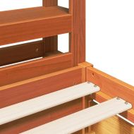 Рамка за легло без матрак, восъчнокафяв, 100x200 см, бор масив