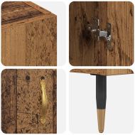 Висок шкаф Старо дърво 69,5 x 34 x 180 см Инженерно дърво