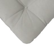 Възглавници за седалки 4 pcs Светлосиво 45 x 45 cm