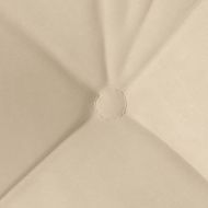 Възглавници за седалки 4 pcs Крем 45 x 45 cm Микрофибърна тъкан