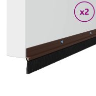 Запечатващи четки за врата с винтово закрепване 2 pcs Кафяво