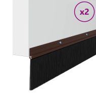 Запечатващи четки за врата с винтово закрепване 2 pcs Кафяво