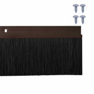 Запечатващи четки за врата с винтово закрепване 2 pcs Кафяво