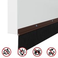 Запечатващи четки за врата с винтово закрепване 2 pcs Кафяво