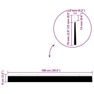 Запечатващи четки за врата с винтово закрепване 2 pcs Кафяво