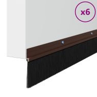 Запечатващи четки за врата с винтово закрепване 6 pcs Кафяво