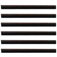 Запечатващи четки за врата с винтово закрепване 6 pcs Кафяво