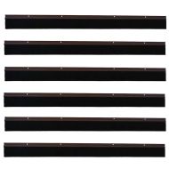 Запечатващи четки за врата с винтово закрепване 6 pcs Кафяво