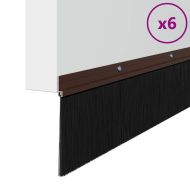 Запечатващи четки за врата с винтово закрепване 6 pcs Кафяво