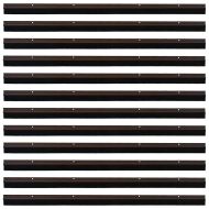 Запечатващи четки за врата с винтово закрепване 12 pcs Кафяво