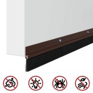 Запечатващи четки за врата с винтово закрепване 12 pcs Кафяво