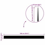 Запечатващи четки за врата с винтово закрепване 6 pcs Кафяво