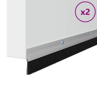 Запечатващи четки за врата с винтово закрепване 2 pcs Сребрист