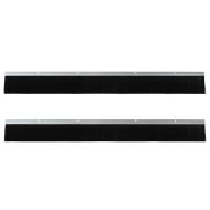 Запечатващи четки за врата с винтово закрепване 2 pcs Сребрист