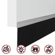 Запечатващи четки за врата с винтово закрепване 2 pcs Сребрист