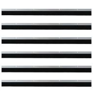 Запечатващи четки за врата с винтово закрепване 6 pcs Сребрист