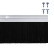 Запечатващи четки за врата с винтово закрепване 6 pcs Сребрист