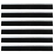 Запечатващи четки за врата с винтово закрепване 6 pcs Сребрист