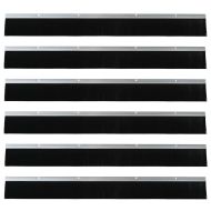 Запечатващи четки за врата с винтово закрепване 6 pcs Сребрист