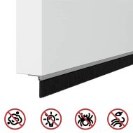 Запечатващи четки за врата с винтово закрепване 6 pcs Сребрист