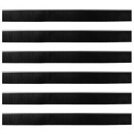 Запечатващи четки за врата с винтово закрепване 6 pcs Сребрист