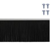 Запечатващи четки за врата с винтово закрепване 12 pcs Сребрист