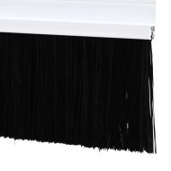 Запечатващи четки за врата с винтово закрепване 2 pcs Бяло