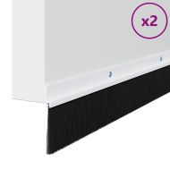 Запечатващи четки за врата с винтово закрепване 2 pcs Бяло