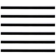 Запечатващи четки за врата с винтово закрепване 6 pcs Бяло