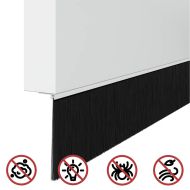 Запечатващи четки за врата с винтово закрепване 2 pcs Бяло