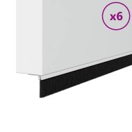 Запечатващи четки за врата с винтово закрепване 6 pcs Бяло