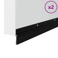 Запечатващи четки за врата с винтово закрепване 2 pcs Черно