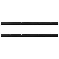 Запечатващи четки за врата с винтово закрепване 2 pcs Черно