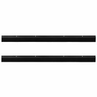 Запечатващи четки за врата с винтово закрепване 2 pcs Черно