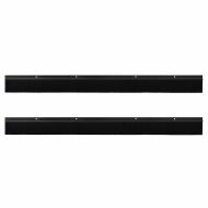 Запечатващи четки за врата с винтово закрепване 2 pcs Черно