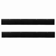 Запечатващи четки за врата с винтово закрепване 2 pcs Черно