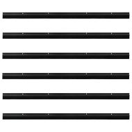 Запечатващи четки за врата с винтово закрепване 6 pcs Черно