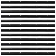 Запечатващи четки за врата с винтово закрепване 12 pcs Черно