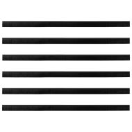 Запечатващи четки за врата с винтово закрепване 6 pcs Черно