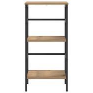 Рафт за книги Дъб 40 х 29,5 х 81 см Инженерно дърво