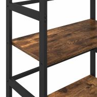 Рафт за книги Димян дъб 60 х 29,5 х 81 см Инженерно дърво