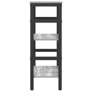 Рафт за книги Сив Сонома 60 х 29,5 х 81 см Инженерно дърво