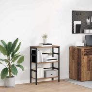 Рафт за книги Старо дърво 60 х 29,5 х 81 см Инженерно дърво