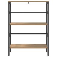 Рафт за книги Дъб 60 х 29,5 х 81 см Инженерно дърво