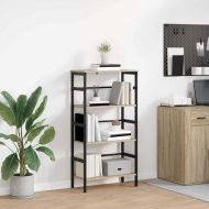 Рафт за книги Сонома дъб 60 х 29,5 х 115 см Инженерно дърво