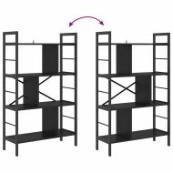 Рафт за книги Черния дъб 75 x 30 x 123,5 см Инженерно дърво