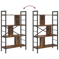 Рафт за книги Димян дъб 75 x 30 x 123,5 см Инженерно дърво